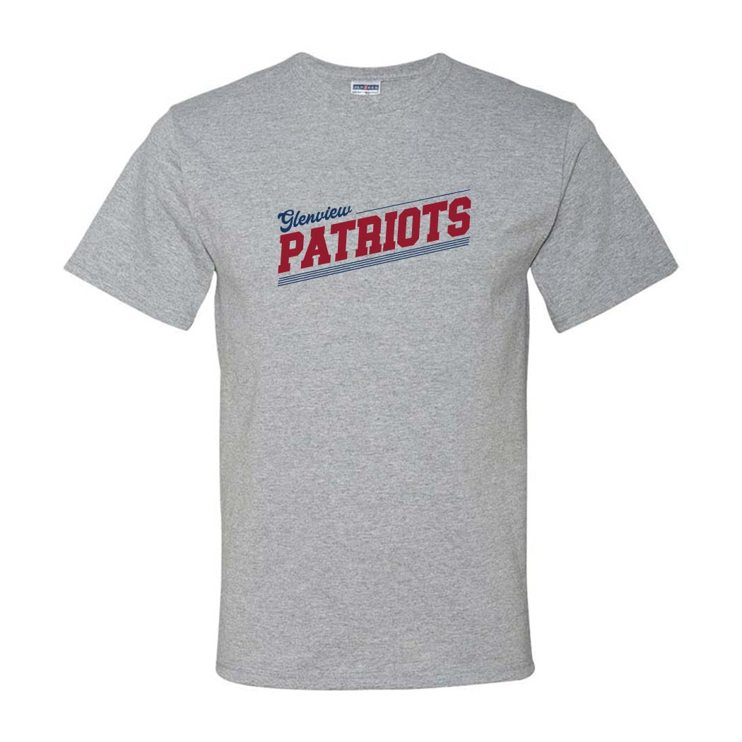 Slantline Patriots ~ 50/50 T-Shirt ~ Glenview Patriots