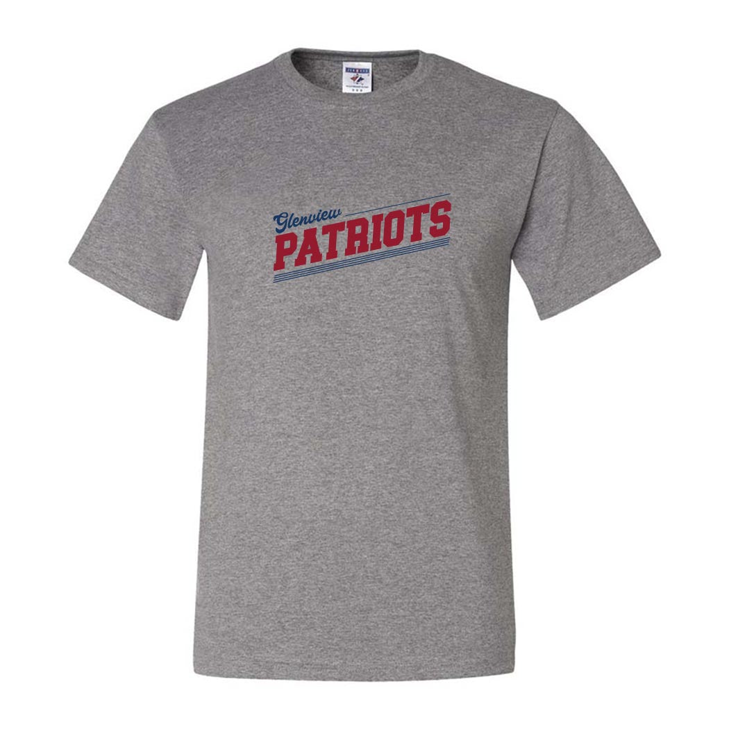 Slantline Patriots ~ 50/50 T-Shirt ~ Glenview Patriots