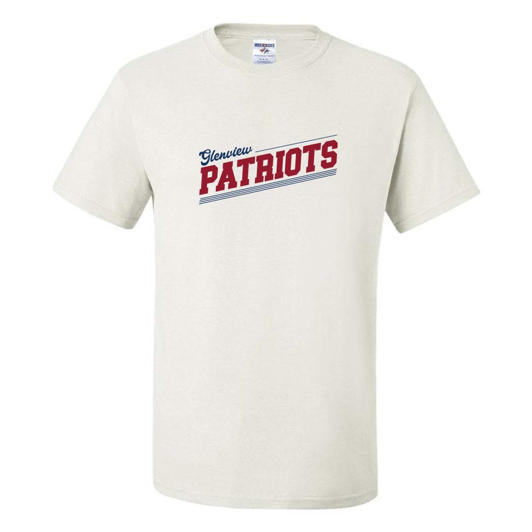 Slantline Patriots ~ 50/50 T-Shirt ~ Glenview Patriots