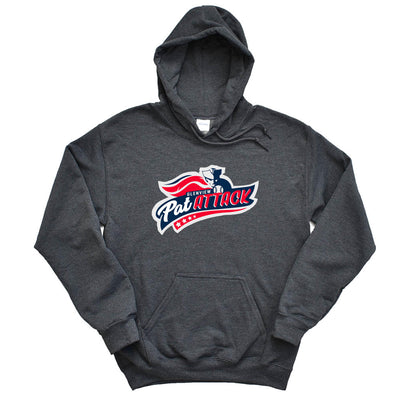 PAT ATTACK HOODIE ~ GLENVIEW PATRIOTS ~ youth & adult ~ classic fit
