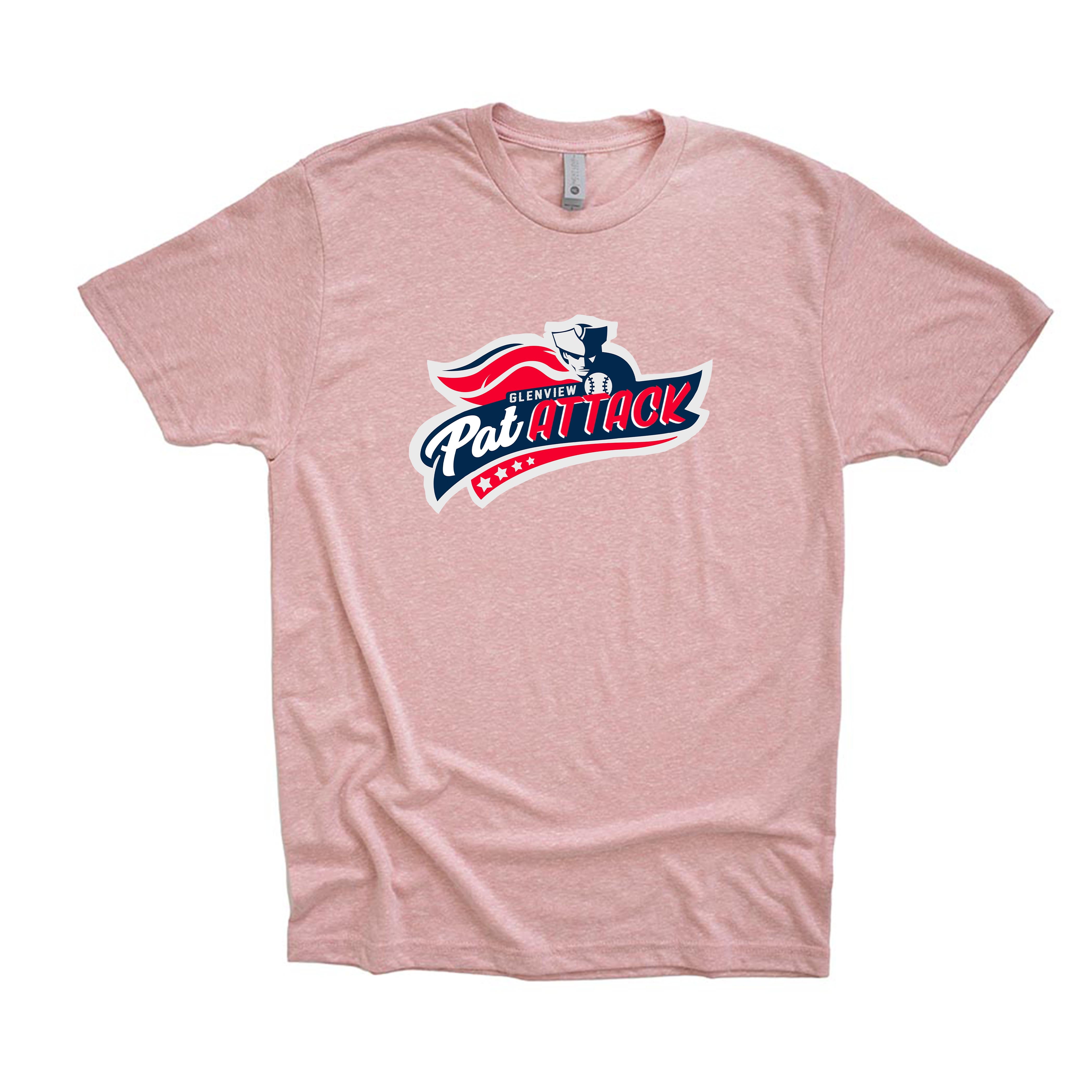 PAT ATTACK TRIBLEND TEE ~  GLENVIEW PATRIOTS ~ youth, unisex and women's