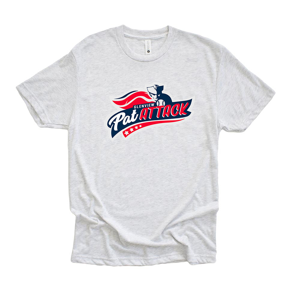 PAT ATTACK TRIBLEND TEE ~  GLENVIEW PATRIOTS ~ youth, unisex and women's