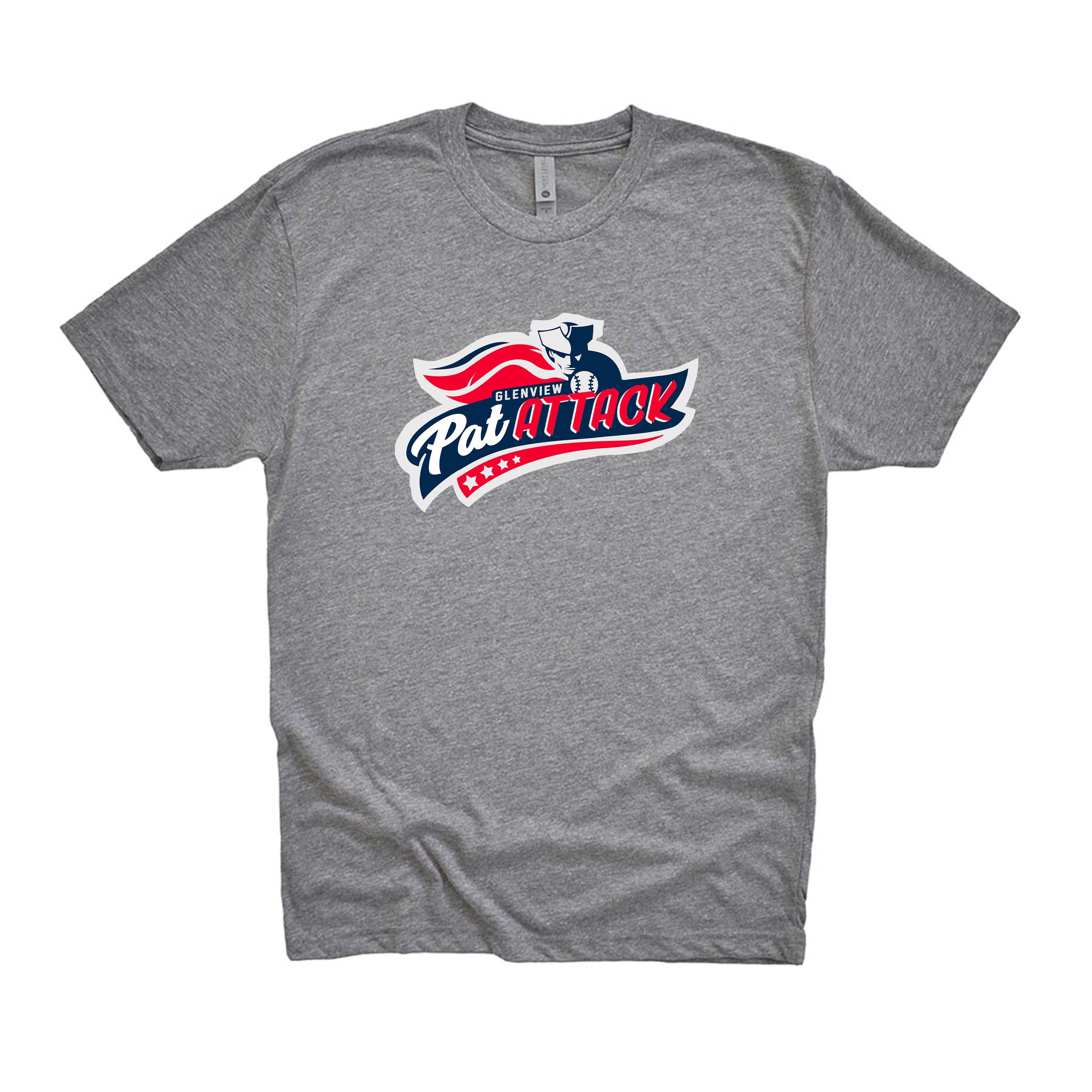 PAT ATTACK TRIBLEND TEE ~  GLENVIEW PATRIOTS ~ youth, unisex and women's