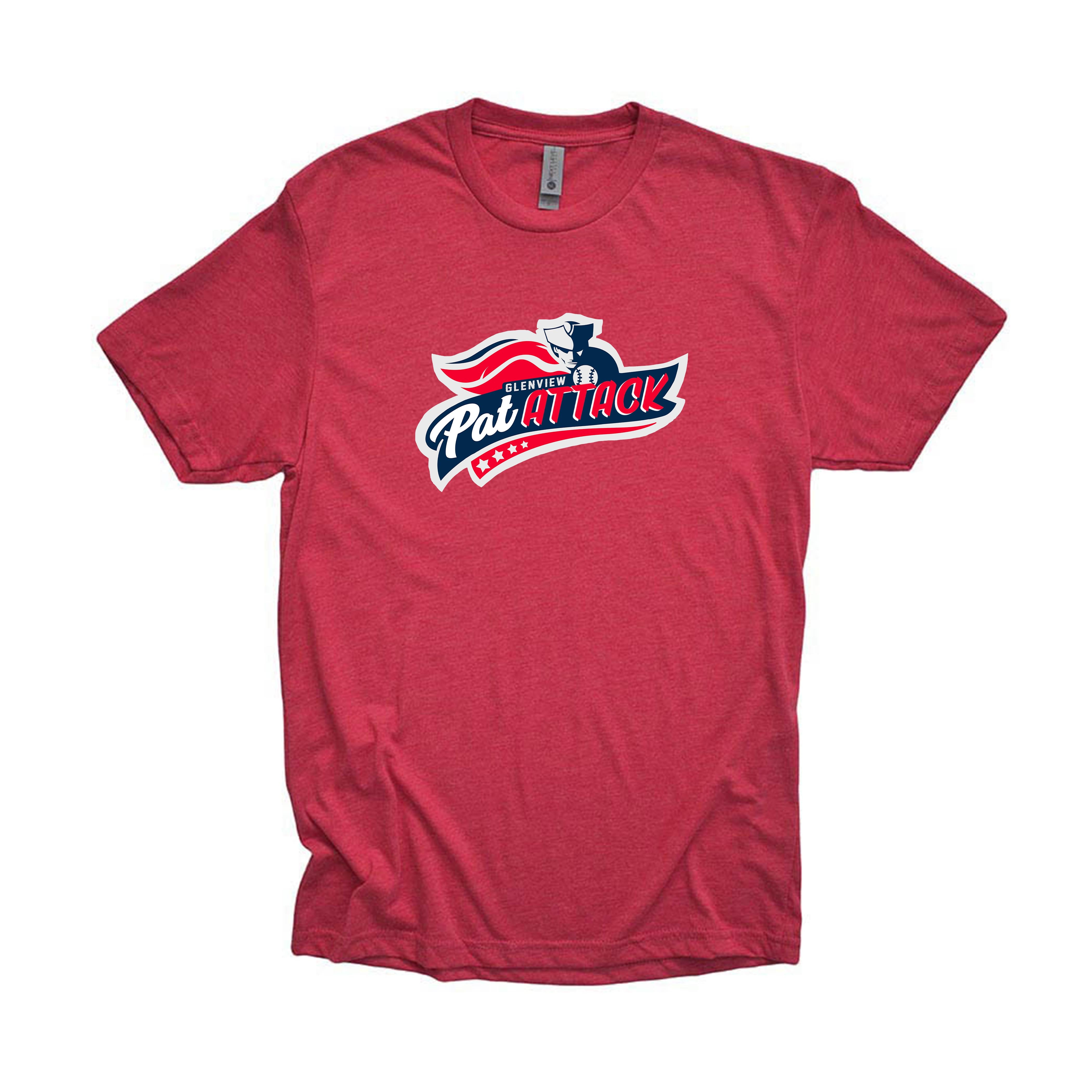 PAT ATTACK TRIBLEND TEE ~  GLENVIEW PATRIOTS ~ youth, unisex and women's