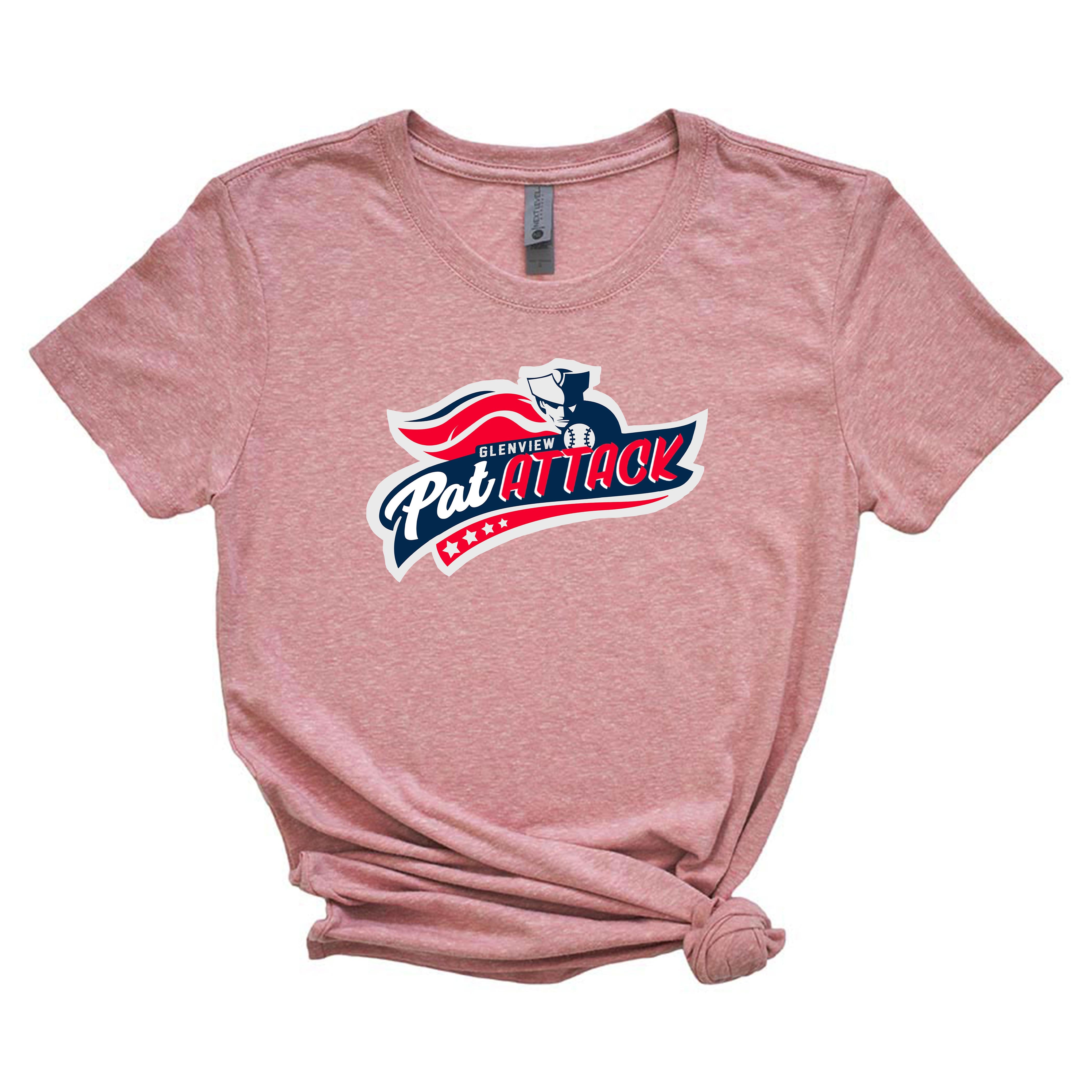 PAT ATTACK TRIBLEND TEE ~  GLENVIEW PATRIOTS ~ youth, unisex and women's