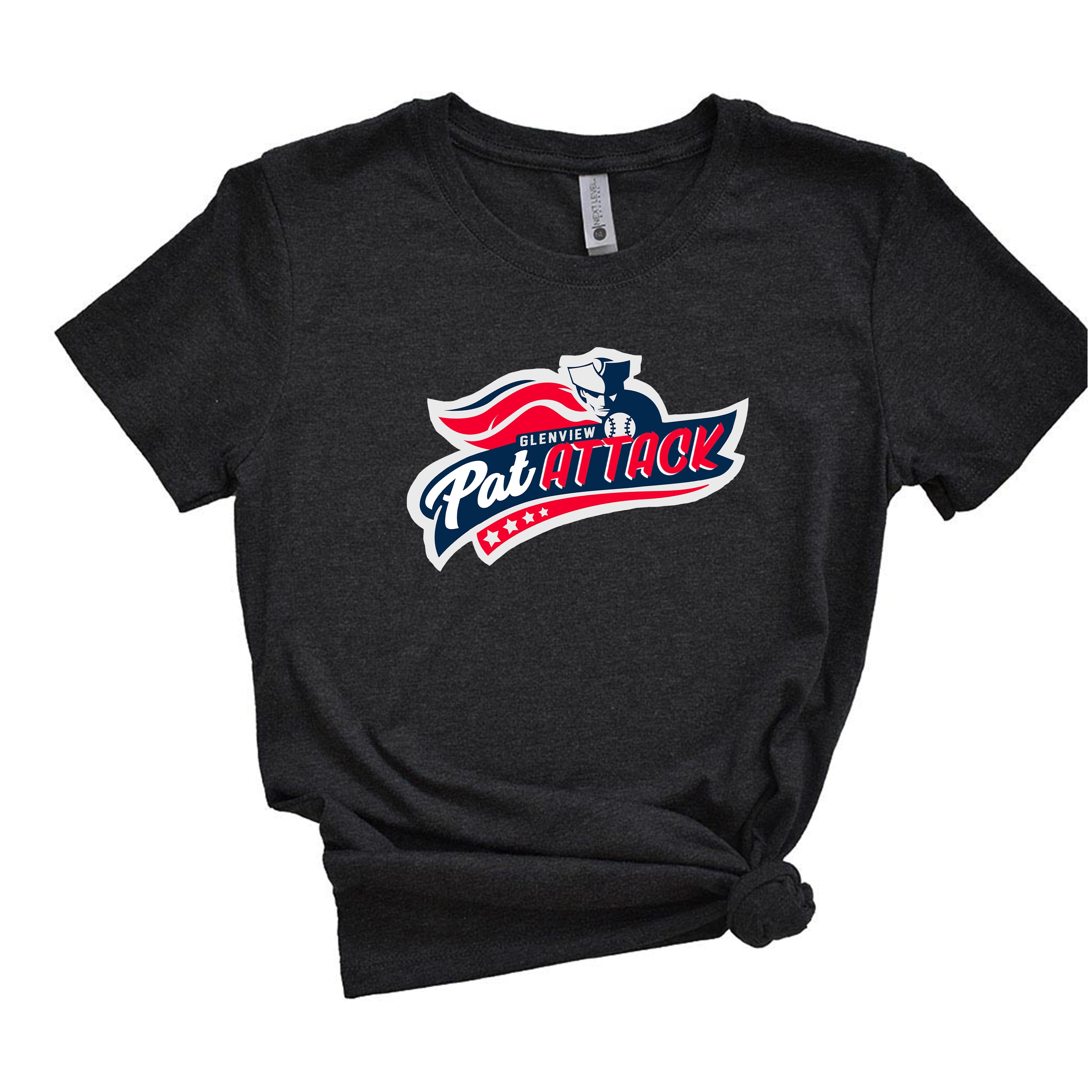 PAT ATTACK TRIBLEND TEE ~  GLENVIEW PATRIOTS ~ youth, unisex and women's