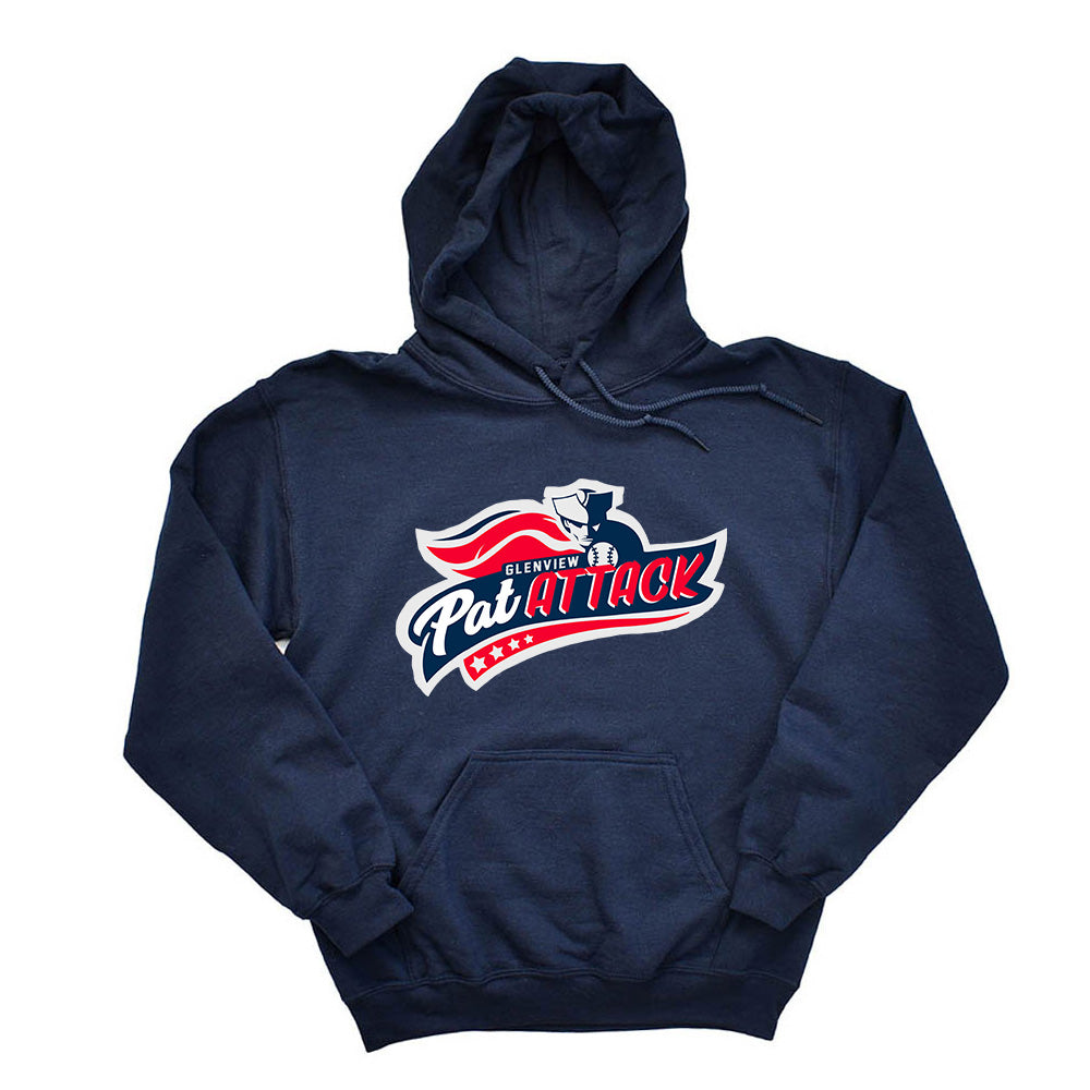 PAT ATTACK HOODIE ~ GLENVIEW PATRIOTS ~ youth & adult ~ classic fit