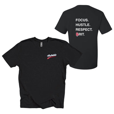 PATRIOTS GRIT TRIBLEND TEE ~  GLENVIEW PATRIOTS ~ youth, unisex and women's