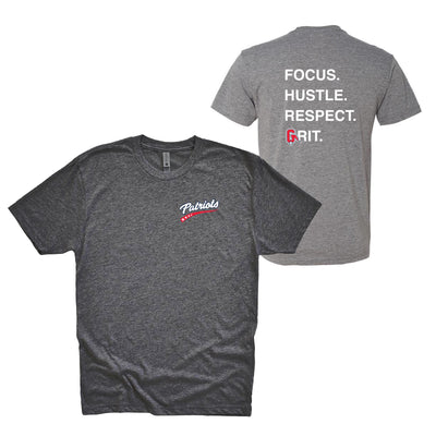PATRIOTS GRIT TRIBLEND TEE ~  GLENVIEW PATRIOTS ~ youth, unisex and women's