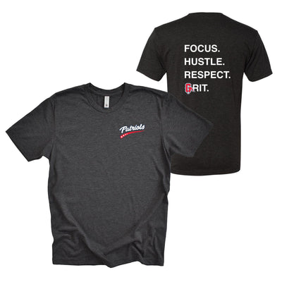 PATRIOTS GRIT TRIBLEND TEE ~  GLENVIEW PATRIOTS ~ youth, unisex and women's