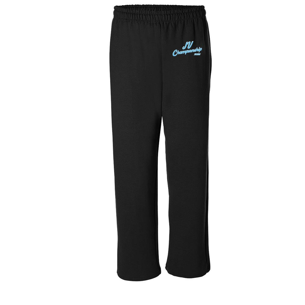 Glow ~ Open Leg Sweatpants ~ JV Championship 2026-black