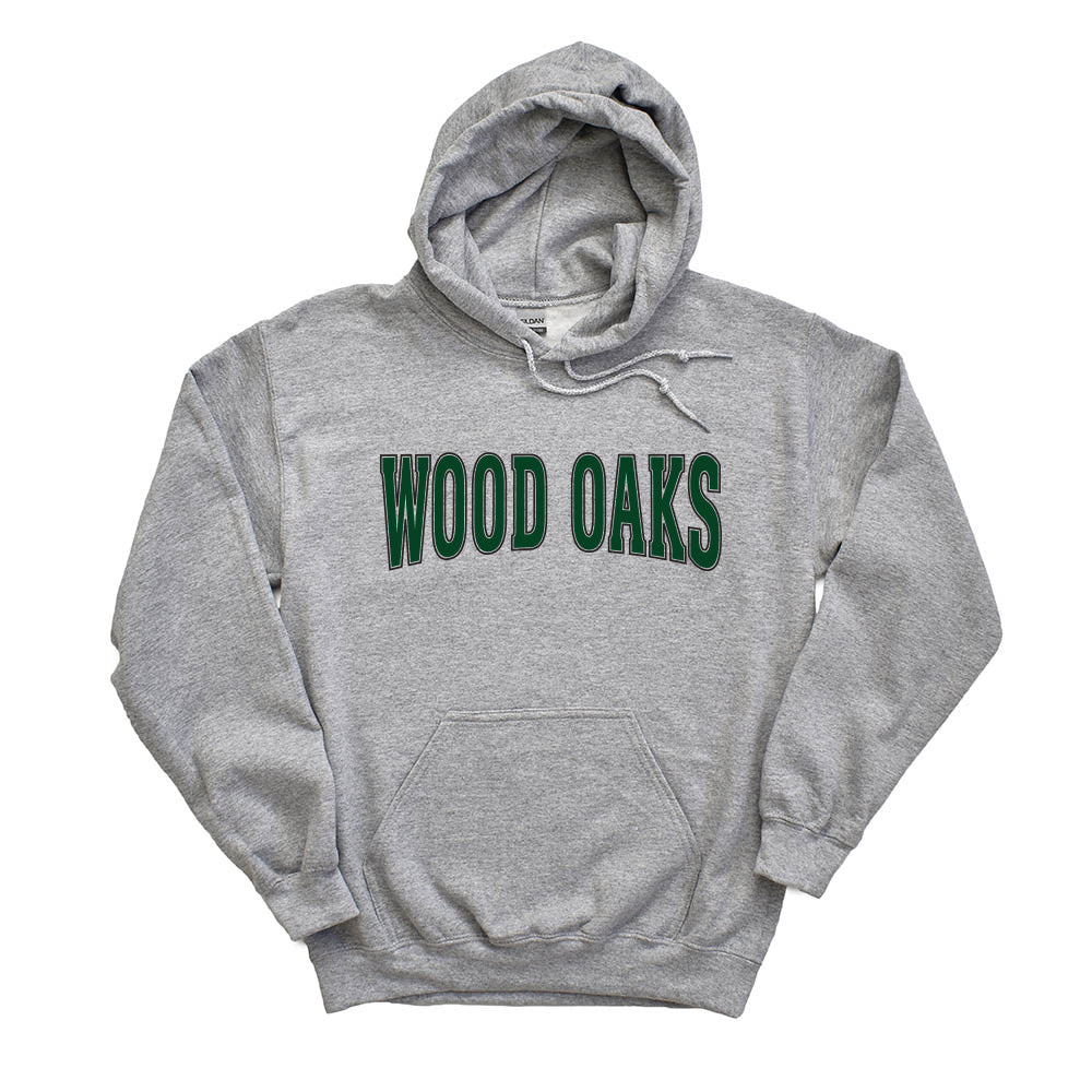 WOOD OAKS HOODIE ~ WOOD OAKS JUNIOR HIGH ~ youth and adult ~ classic fit