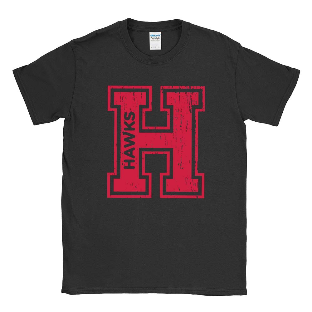 H HAWKS TEE ~  HENKING ELEMENTARY SCHOOL ~ youth & adult ~ classic unisex fit