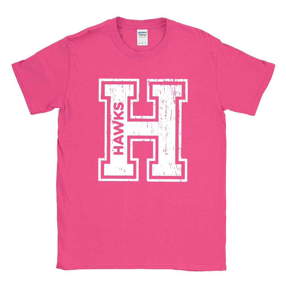 H HAWKS TEE ~  HENKING ELEMENTARY SCHOOL ~ youth & adult ~ classic unisex fit