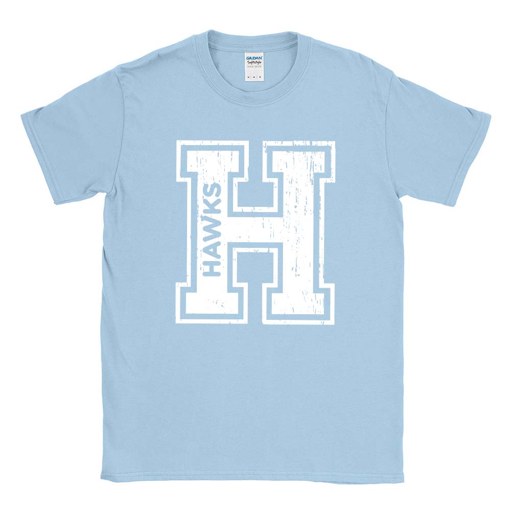 H HAWKS TEE ~  HENKING ELEMENTARY SCHOOL ~ youth & adult ~ classic unisex fit