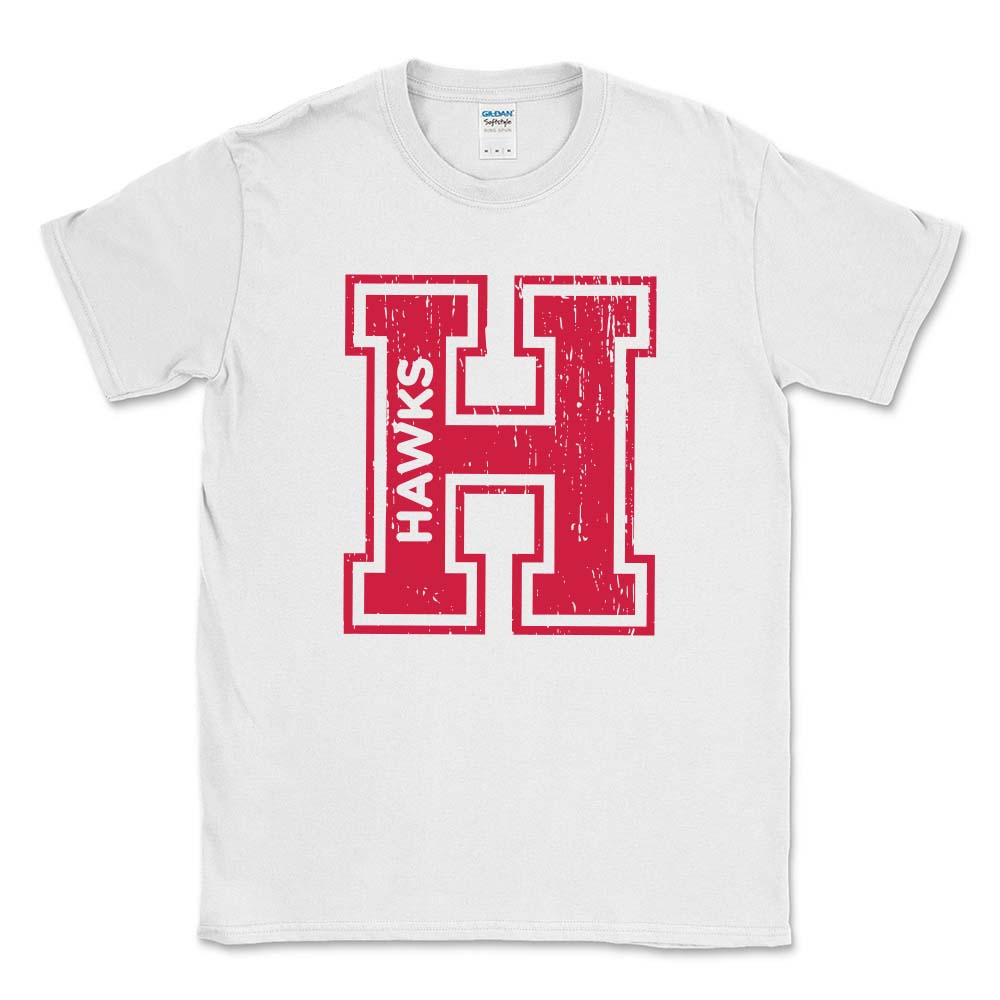 H HAWKS TEE ~  HENKING ELEMENTARY SCHOOL ~ youth & adult ~ classic unisex fit