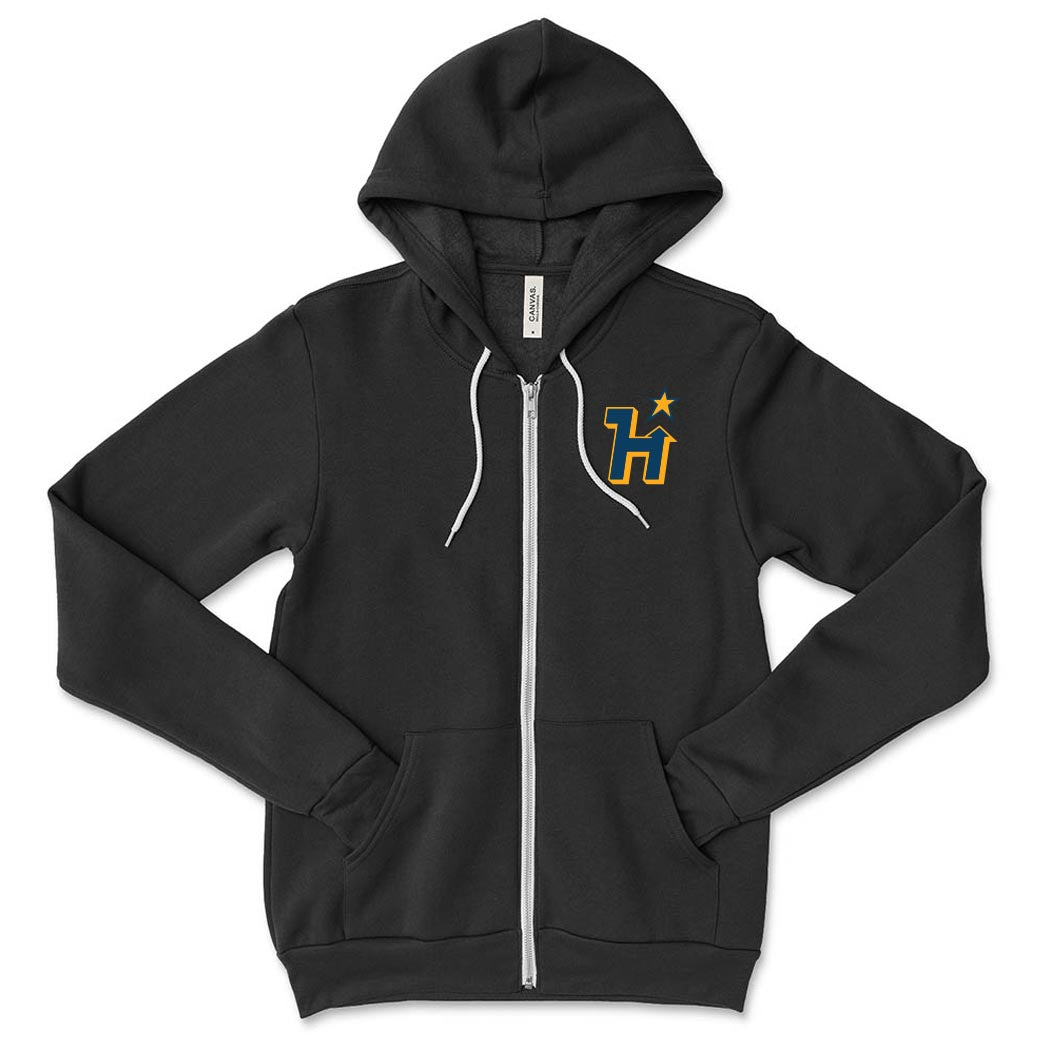 H Star Haven ~ Sponge Fleece Zip Hoodie ~ Haven Middle School