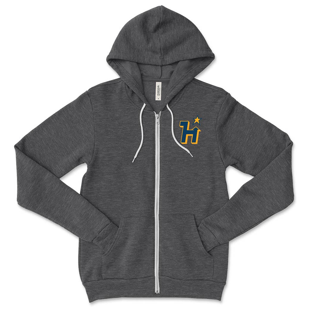 H Star Haven ~ Sponge Fleece Zip Hoodie ~ Haven Middle School