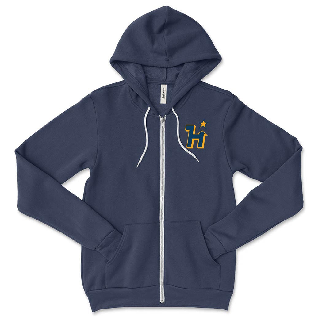 H Star Haven ~ Sponge Fleece Zip Hoodie ~ Haven Middle School