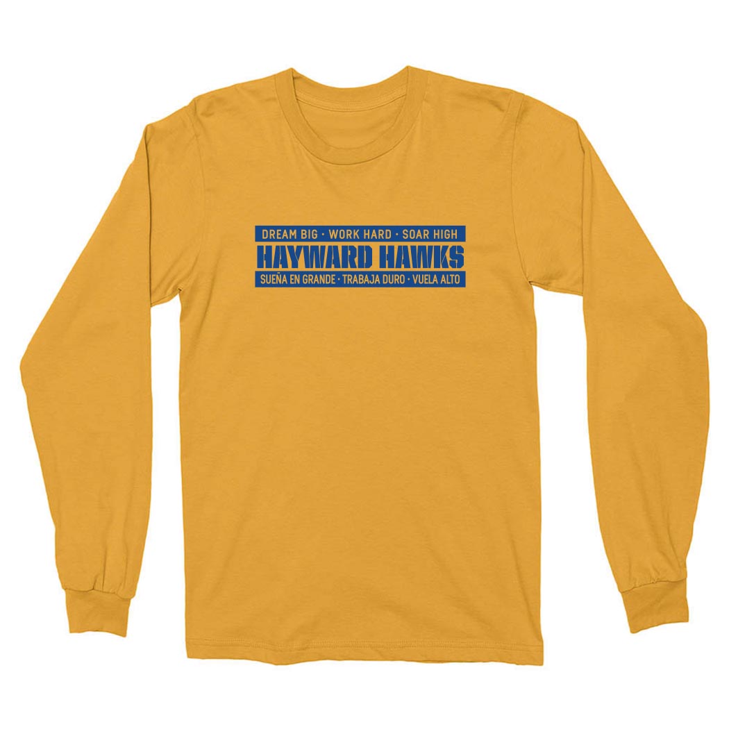 DREAM BIG LONG SLEEVE TEE ~  HAYWARD ELEMENTARY ~ youth & adult ~ classic unisex fit