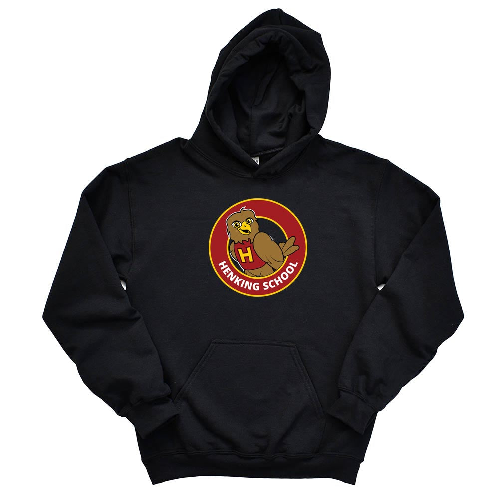 HENKING LOGO HOODIE ~  HENKING ELEMENTARY SCHOOL ~ youth and adult ~ classic unisex fit