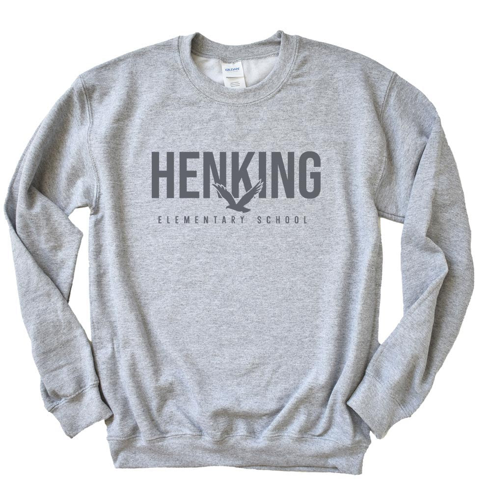 MODERN SWEATSHIRT  ~ HENKING ELEMENTARY SCHOOL ~ youth and adult  ~ classic fit