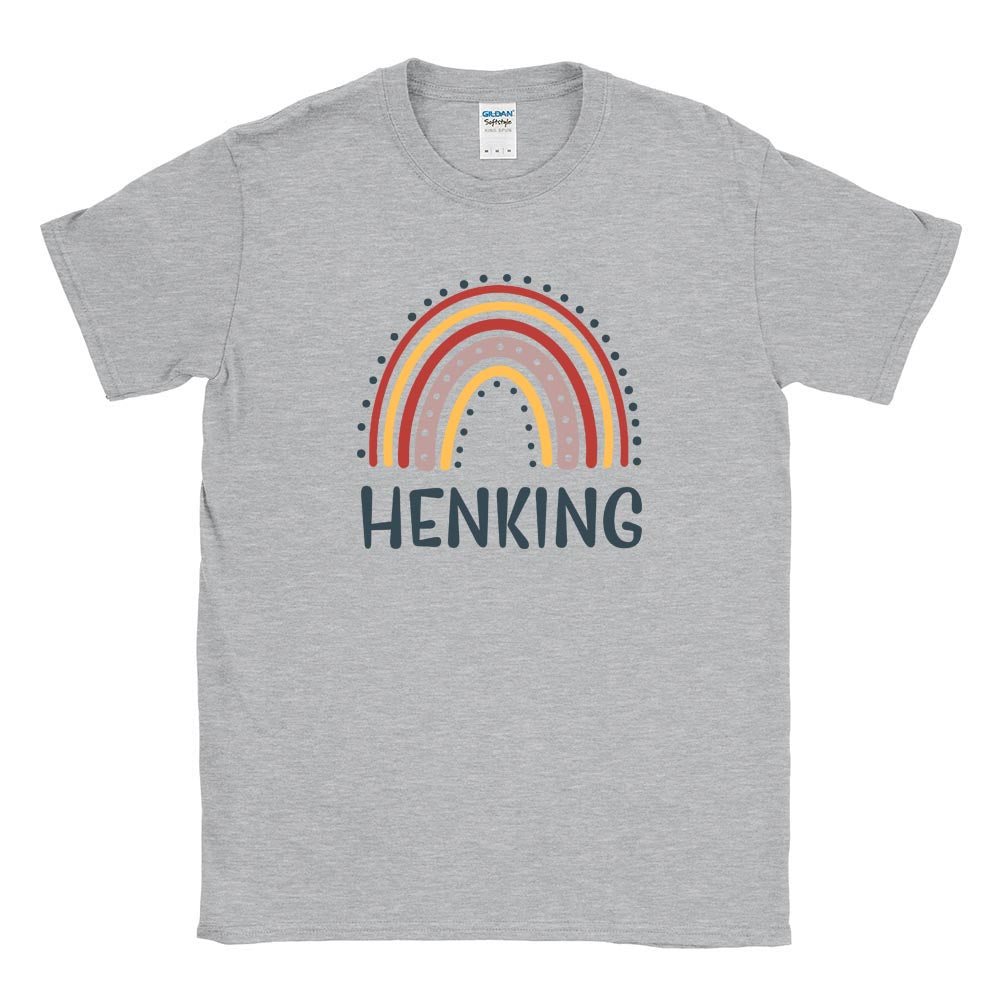 RAINBOW TEE  ~ HENKING ELEMENTARY ~ youth & adult  ~ classic fit