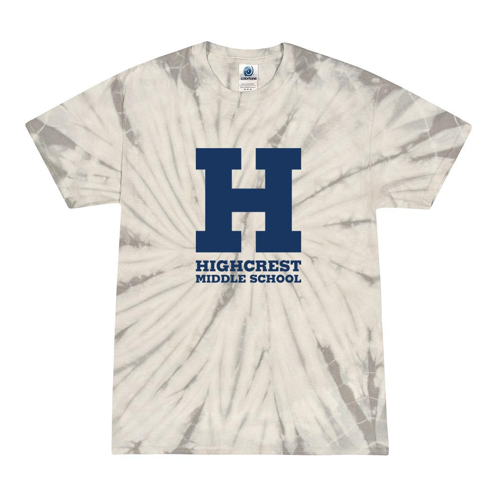 H Highcrest Middle ~ Tie-Dye T-Shirt ~ Highcrest Middle School