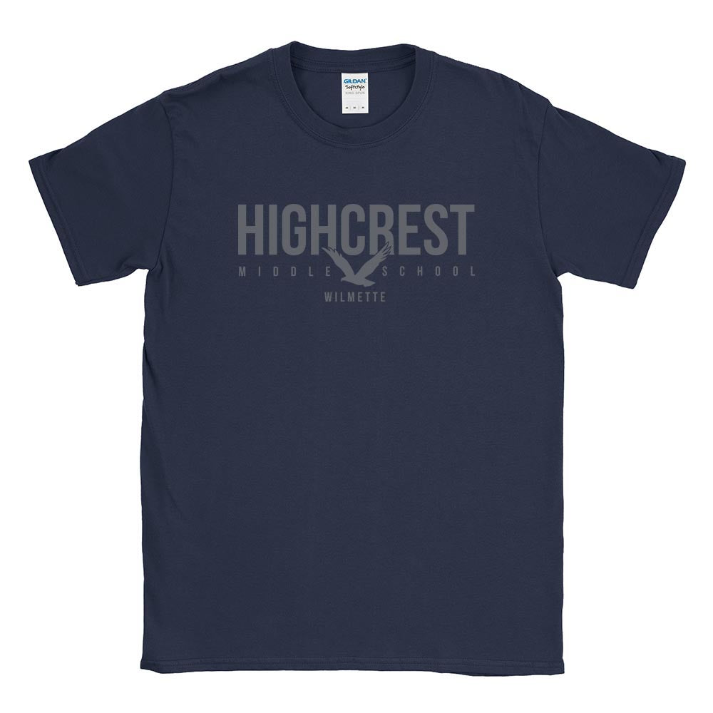 HIGHCREST MODERN TEE ~ HIGHCREST MIDDLE SCHOOL ~ youth & adult ~ classic unisex fit