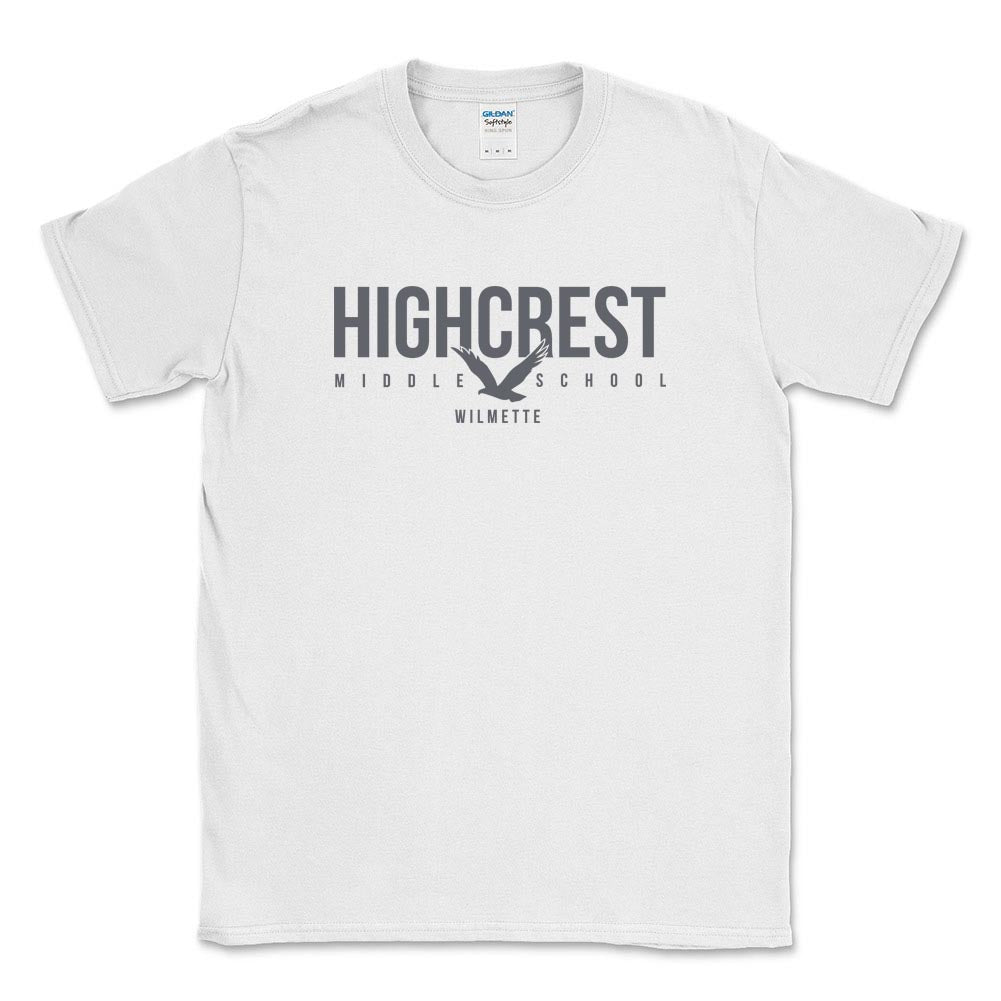 HIGHCREST MODERN TEE ~ HIGHCREST MIDDLE SCHOOL ~ youth & adult ~ classic unisex fit