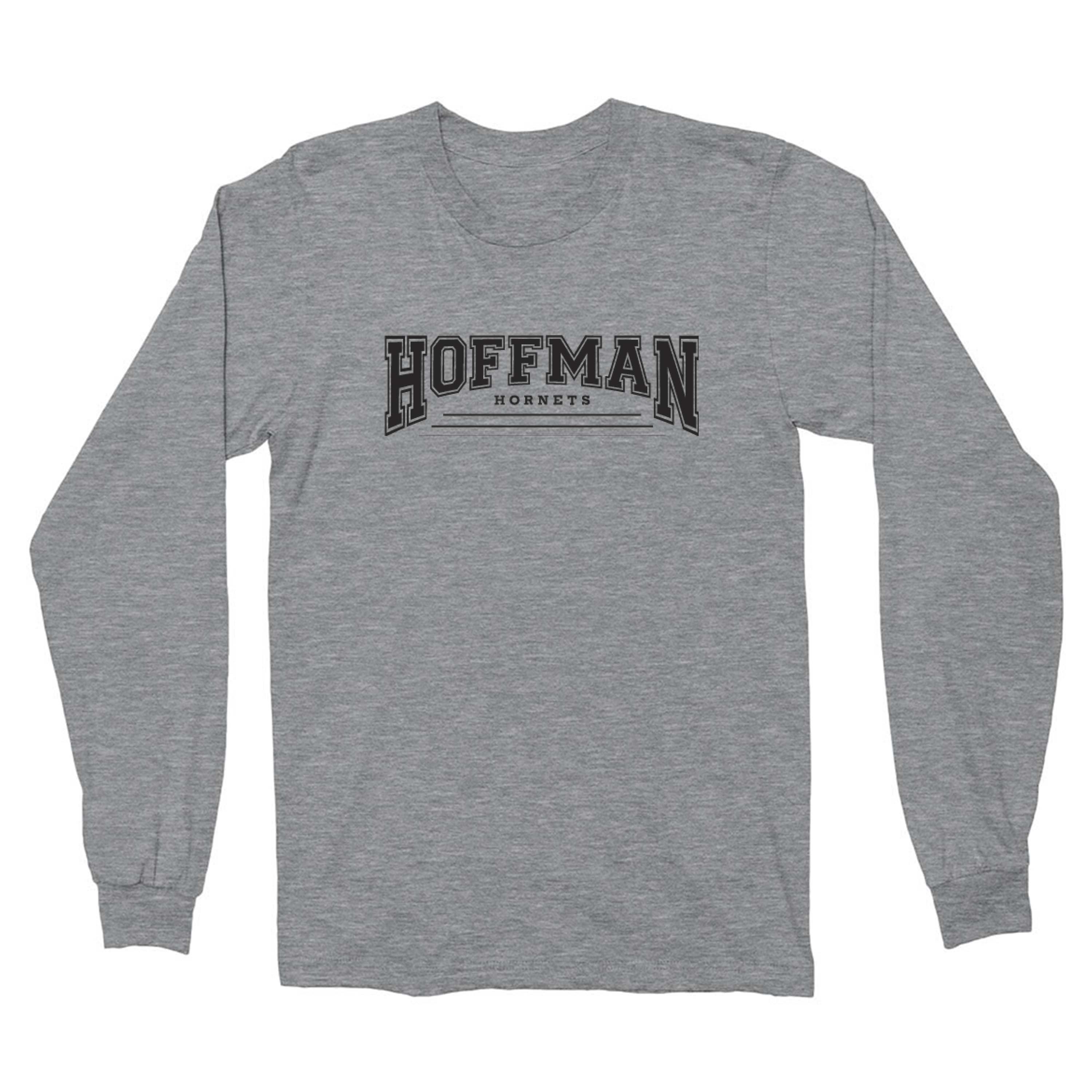 Collegiate ~ Cotton Long Sleeve T-Shirt ~ Hoffman Elementary School