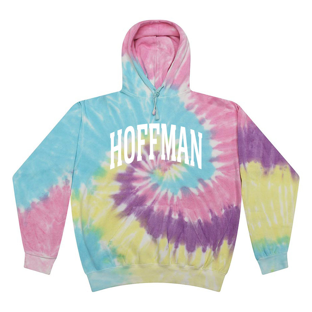 EXTENDED ARC TIE DYE HOODIE ~ HOFFMAN ELEMENTARY SCHOOL ~ youth & adult ~ classic unisex fit