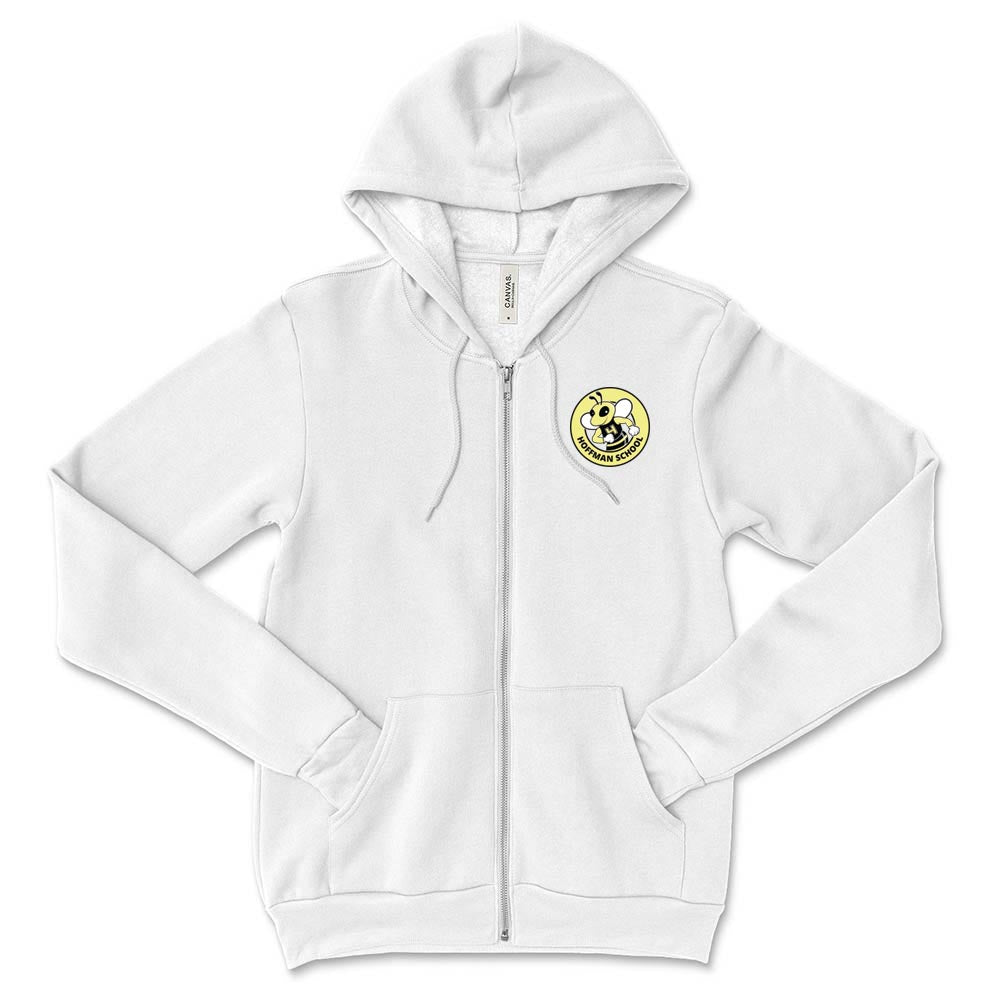 LOGO ZIP HOODIE ~ HOFFMAN ELEMENTARY SCHOOL ~ youth & adult ~  classic unisex fit