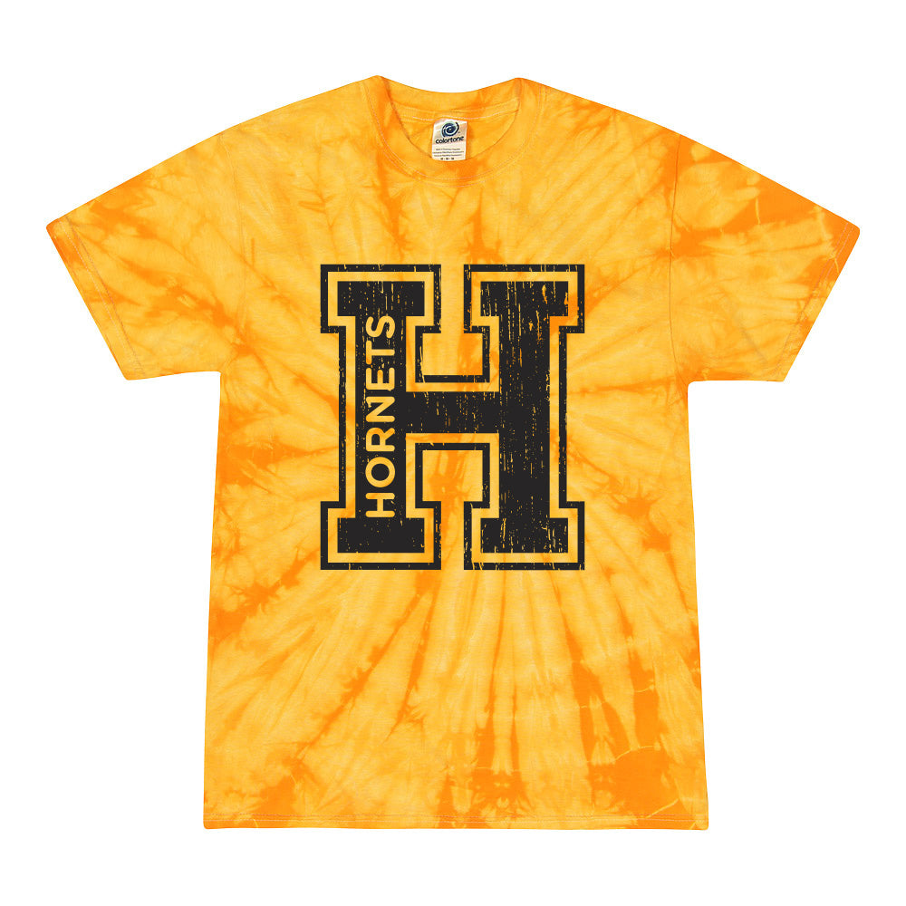 Collegiate H Hornets ~ Tie-Dye T-Shirt ~ Hoffman Elementary School