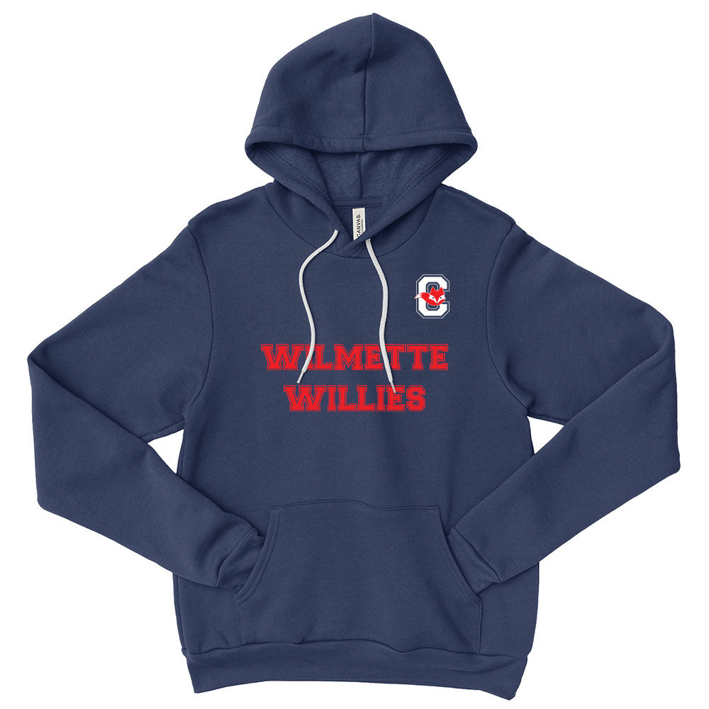Wilmette Willies ~ Sponge Fleece Hoodie ~ humanKIND