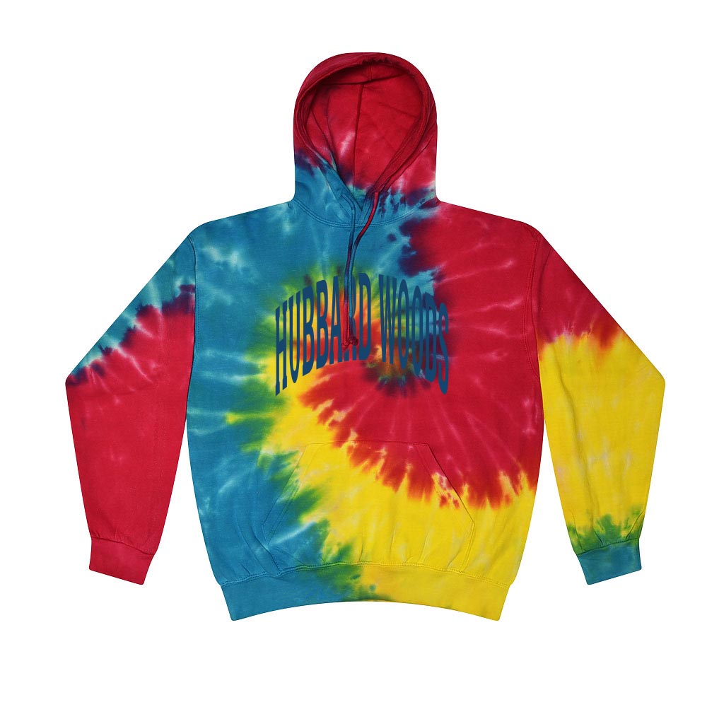 ARC TIE DYE HOODIE ~ HUBBARD WOODS ~ youth and adult ~ classic fit