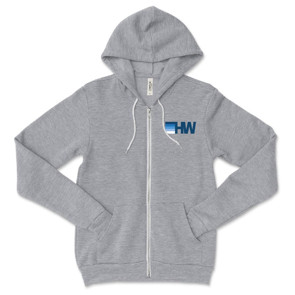 HW NATION ZIP HOODIE ~ HUBBARD WOODS ~ youth and adult ~ classic fit