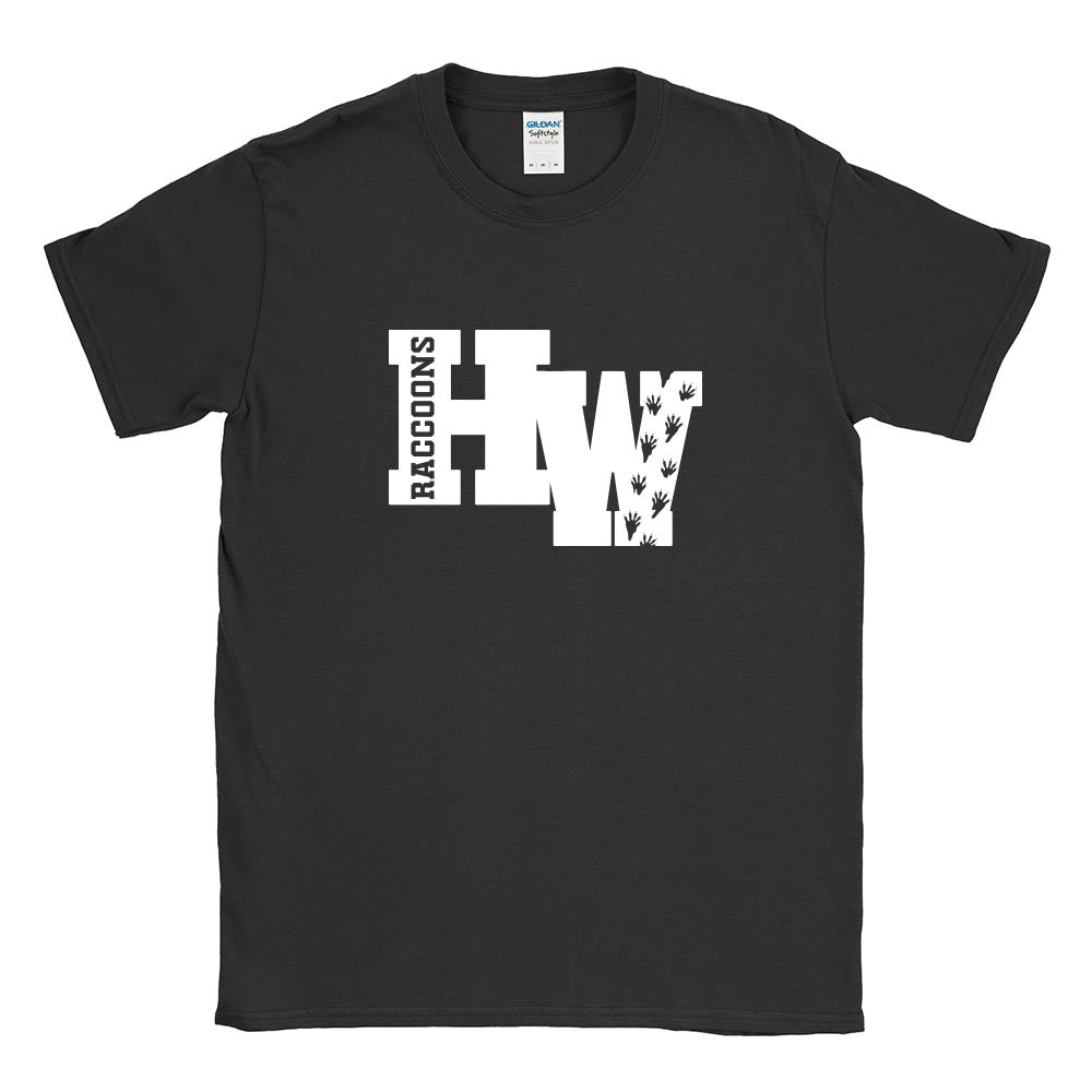 HW Raccoons ~ Cotton T-Shirt ~ Hubbard Woods Elementary School