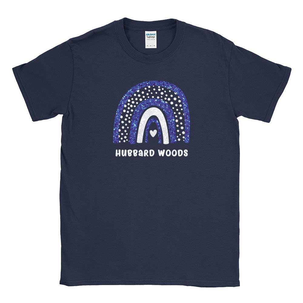 SPARKLY RAINBOW TEE ~ HUBBARD WOODS ~ youth & adult ~ classic unisex fit