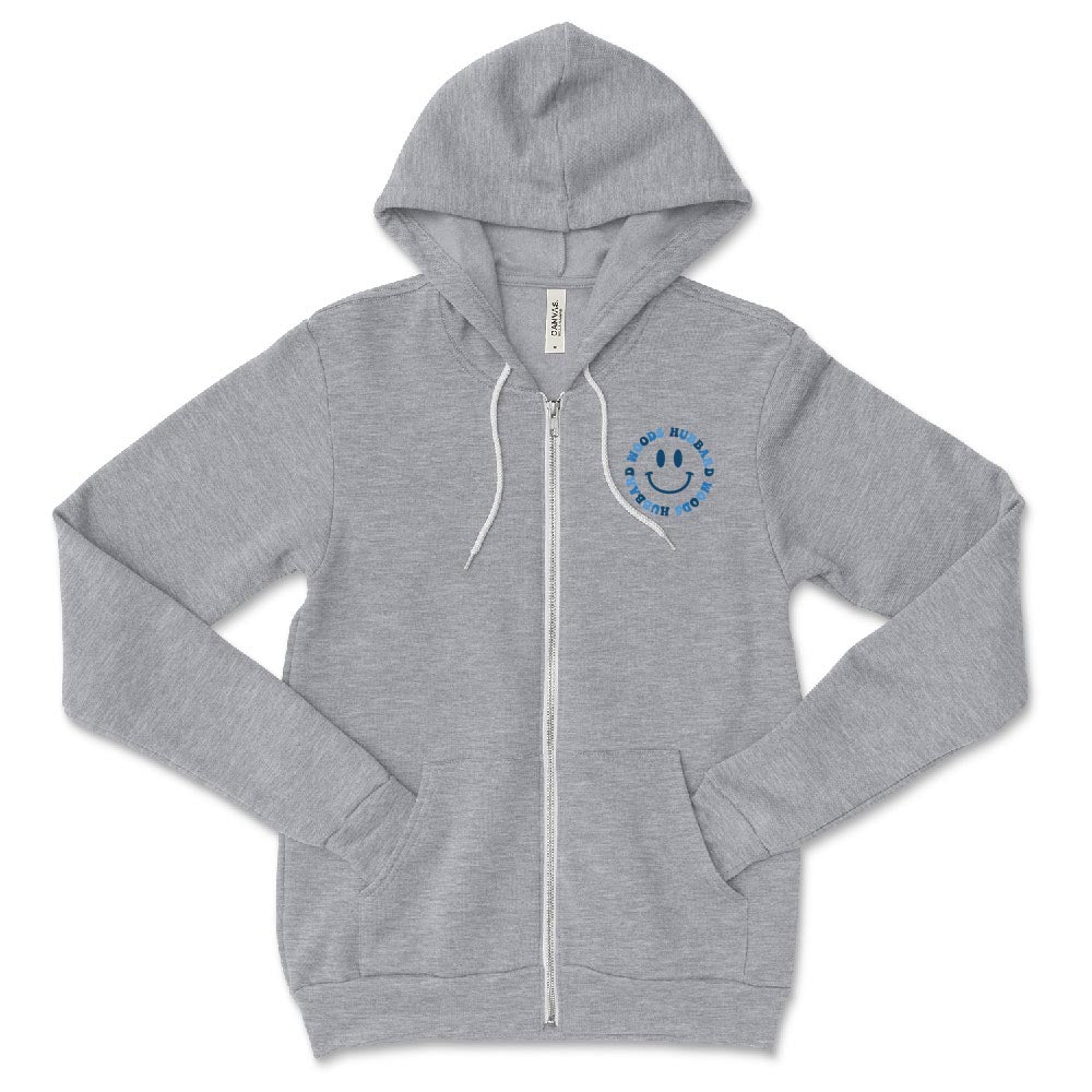SMILEY ZIP HOODIE ~ HUBBARD WOODS ~ youth and adult ~ classic fit
