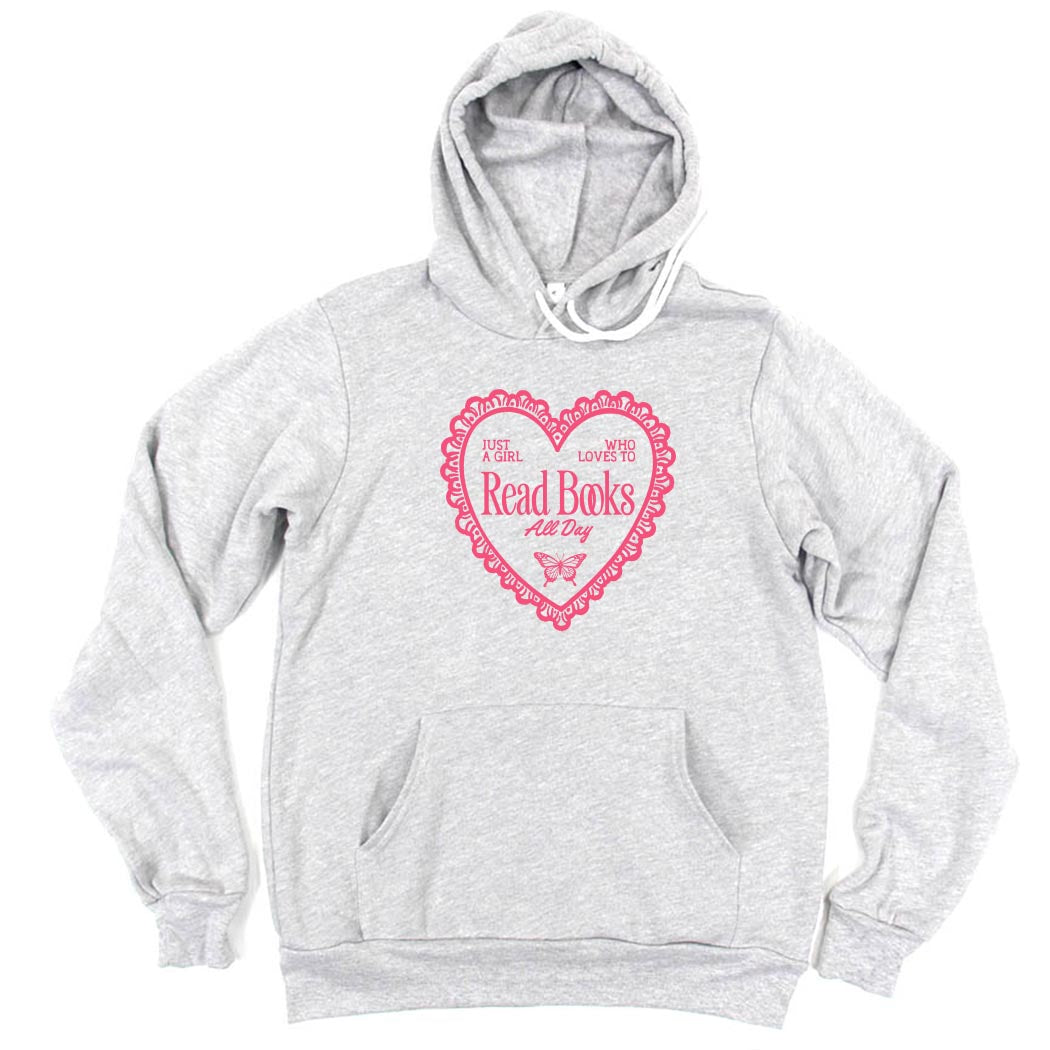 Read Books All Day ~ Sponge Fleece Hoodie ~ humanKIND