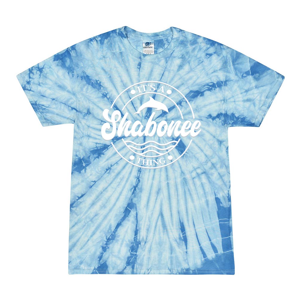 IT'S A SHABONEE THING TIE DYE TEE ~ SHABONEE STAFF ~ adult ~ classic unisex fit