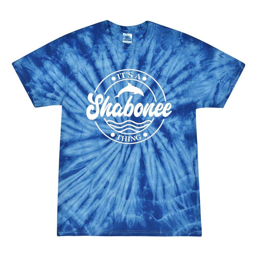 IT'S A SHABONEE THING TIE DYE TEE ~ SHABONEE STAFF ~ adult ~ classic unisex fit