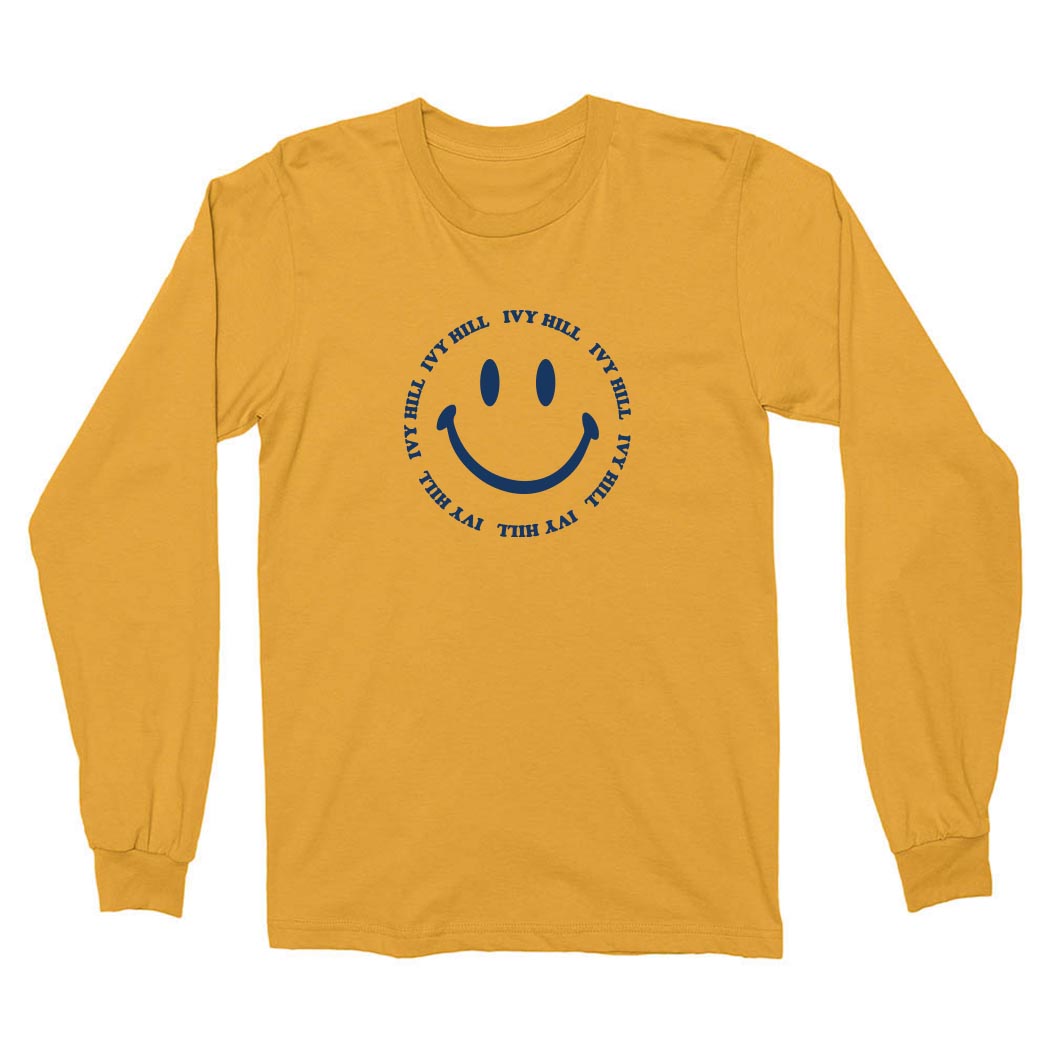 Smiley ~ Cotton ~ Long Sleeve T-Shirt ~ Ivy Hill Elementary