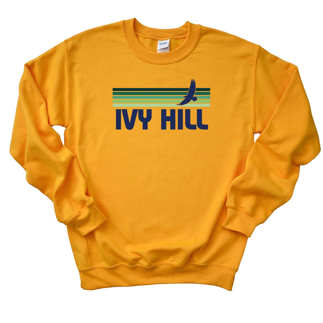 Sunset Stripes ~ Crewneck Sweatshirt ~ Ivy Hill Elementary