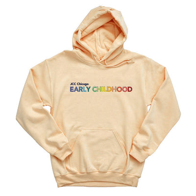 EARLY CHILDHOOD RAINBOW ~ JCC CHICAGO EARLY CHILDHOOD ~ adult hoodie