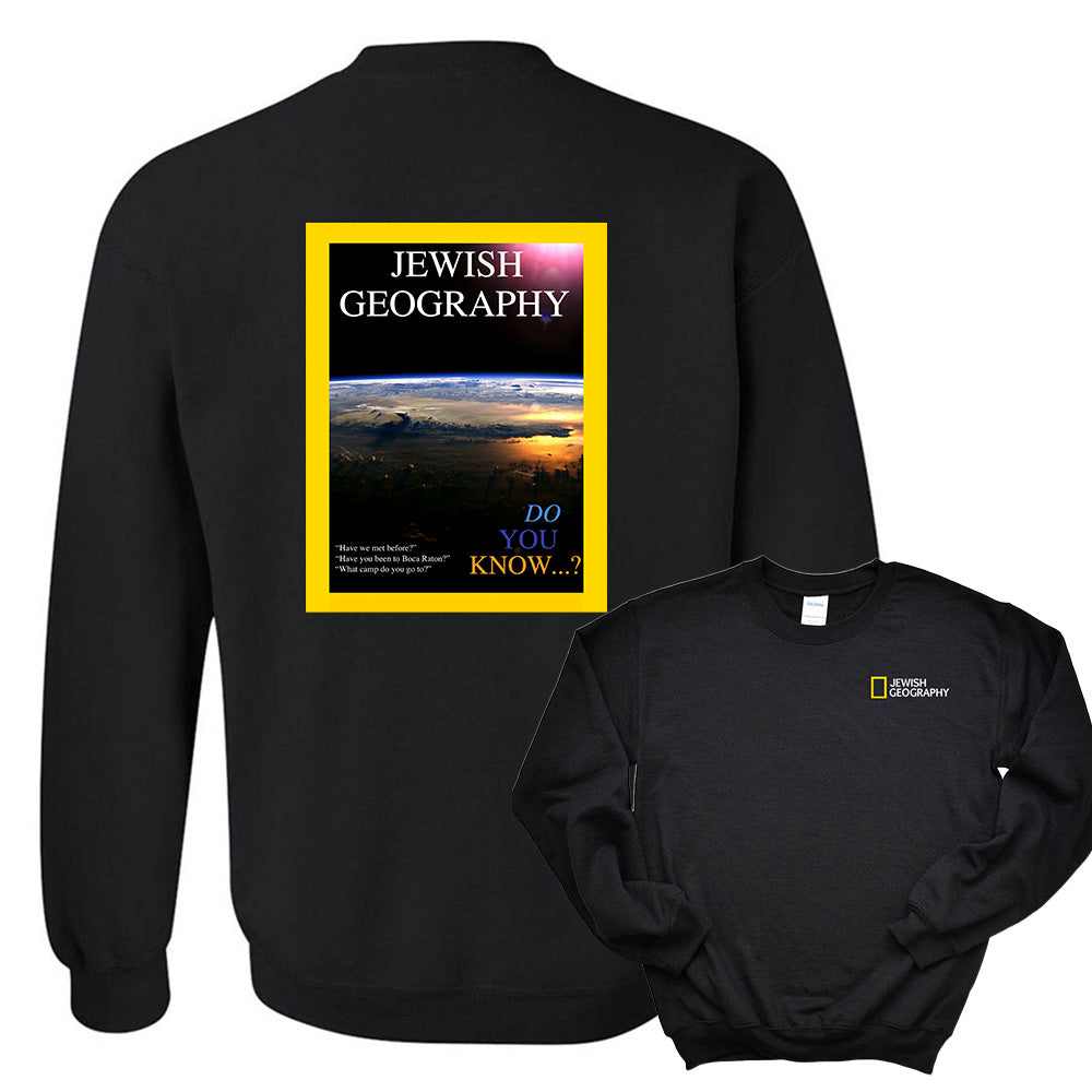 JEWISH GEOGRPAHY  crewneck sweatshirt