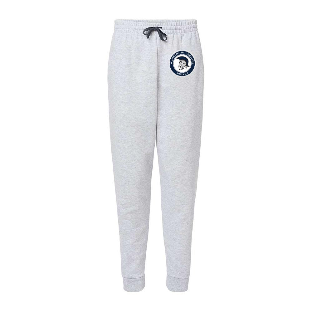 Hockey Logo ~ Pocketed Jogger Sweatpants ~ Wilmette Jr. Trevians Hockey