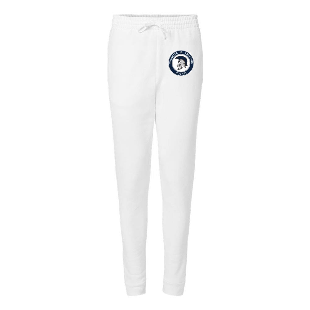 Hockey Logo ~ Pocketed Jogger Sweatpants ~ Wilmette Jr. Trevians Hockey