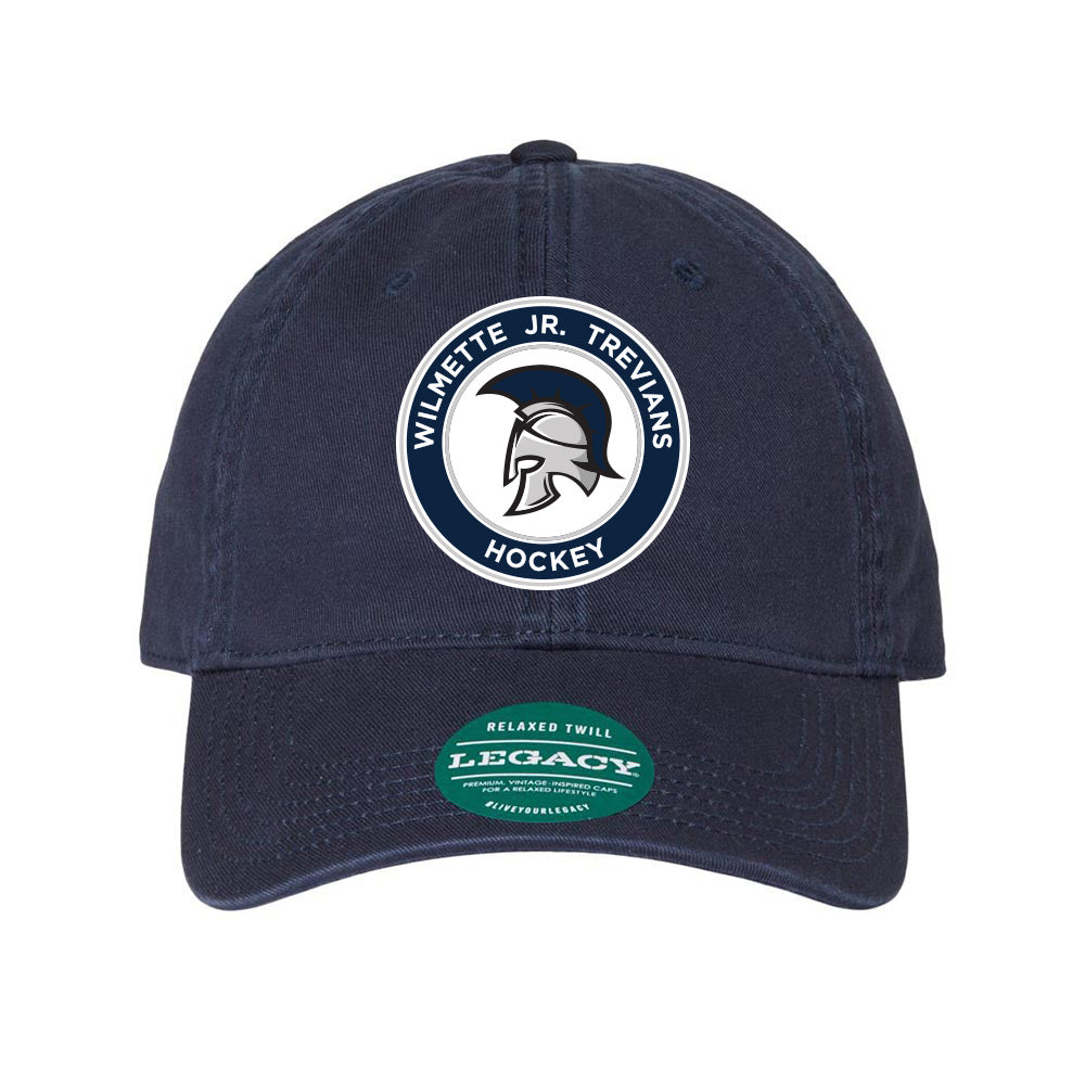 Logo ~ Relaxed Twill Dad Hat ~ Wilmette Jr. Trevians Hockey